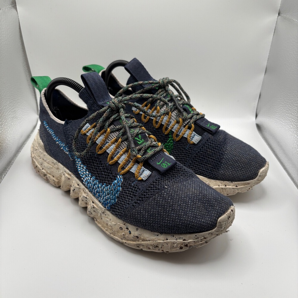 Nike Space Hippie 001 Blue Green‎ Casual Shoes Men's Size 8 DJ3056-400